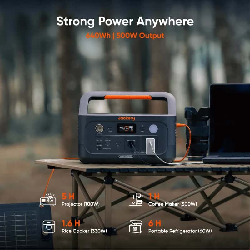Jackery Explorer 600 v2 640Wh 500W — vista 2