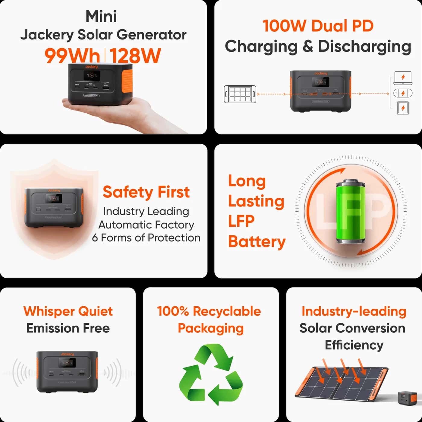 Jackery Explorer 100 Plus 99Wh USB-C 128W — vista 6