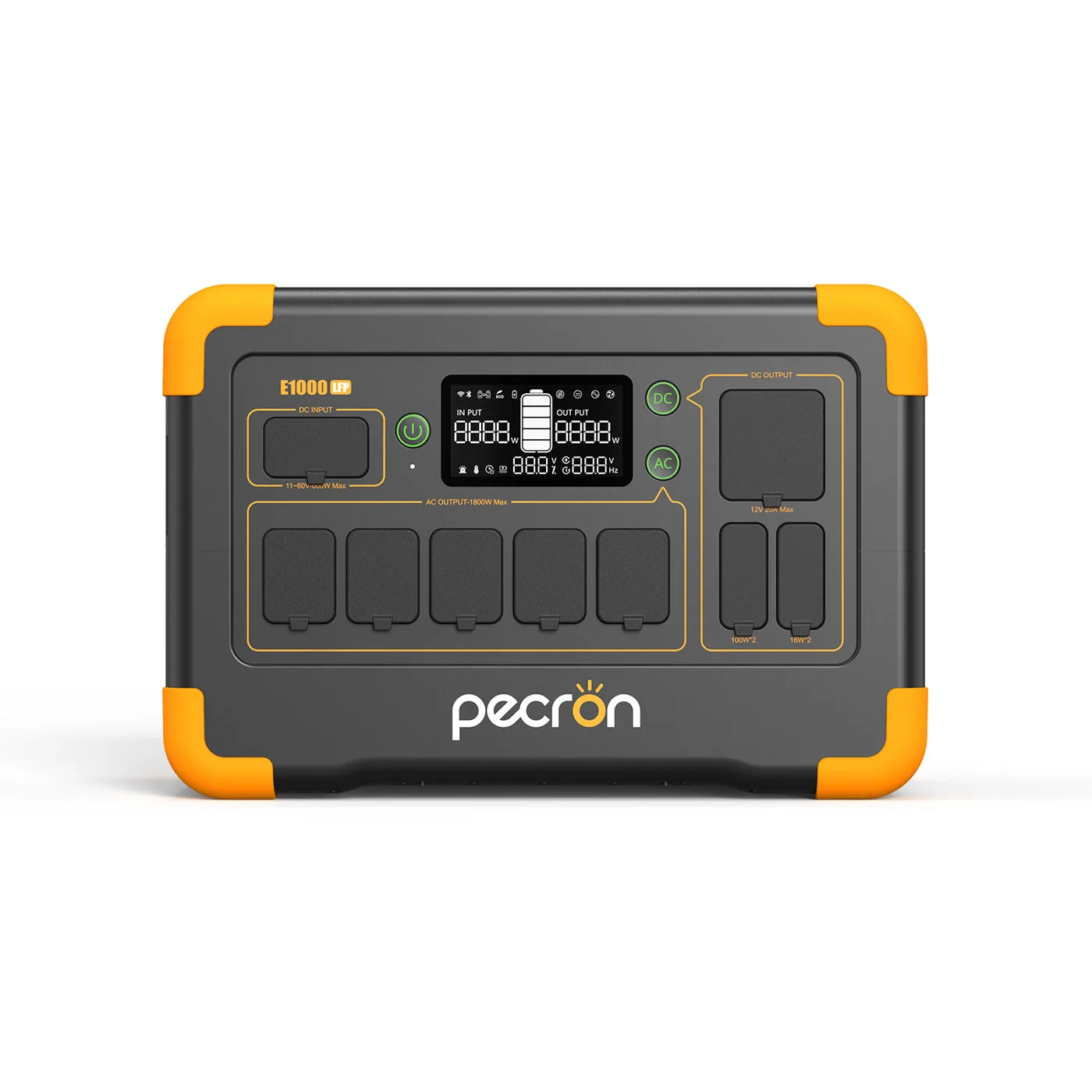 Pecron E1000LFP 1024Wh 1800W — vista 3
