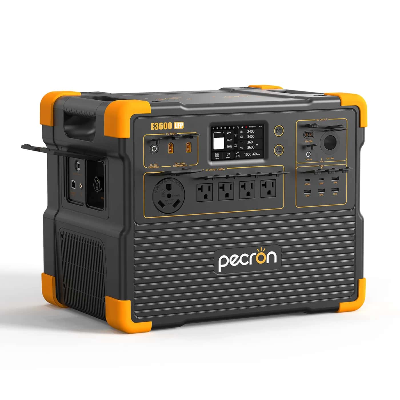 Pecron E3600LFP 3072Wh 3600W — vista 3