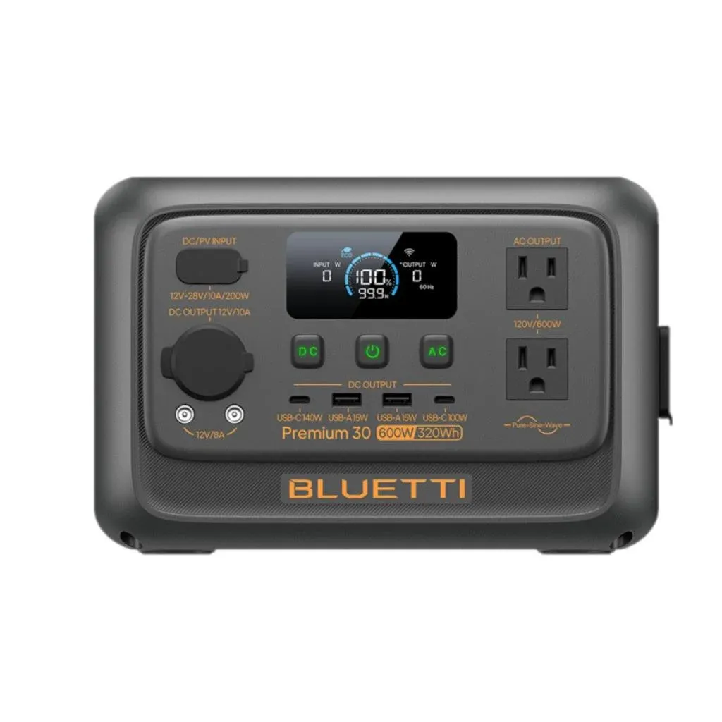 Estación de Energía Portátil Bluetti Premium 30 V2 600W 320Wh