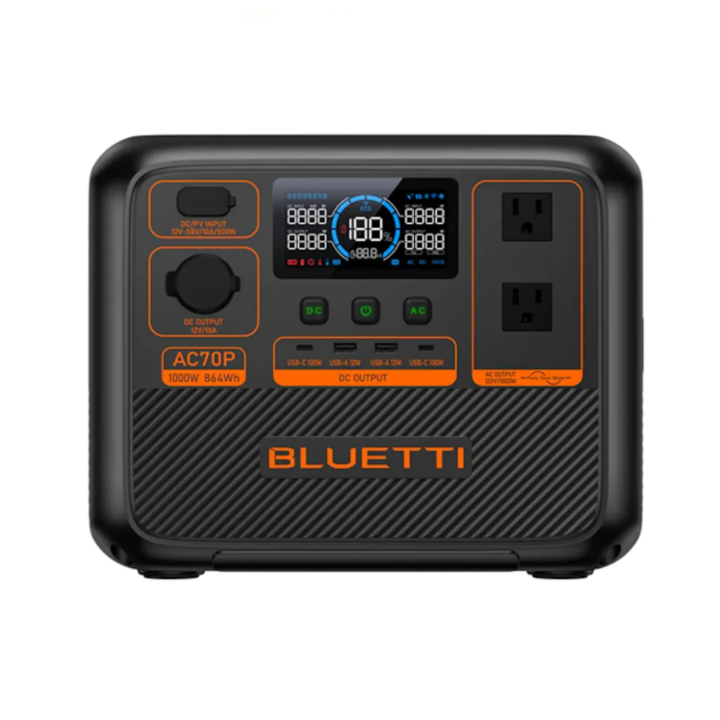 Generador Solar 1000W Bluetti AC70P