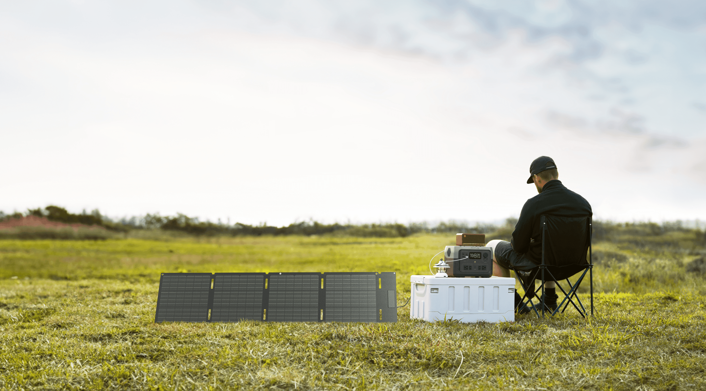 Panel Solar 60W EcoFlow Plegable USB-C — vista 3