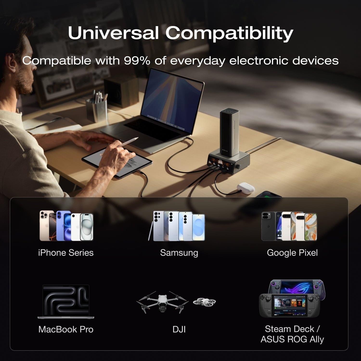 Power Bank Rapid Ecoflow 27.650 mAh- 300W — vista 6