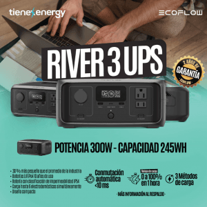 EcoFlow RIVER 3 UPS 245Wh 300W — vista 4