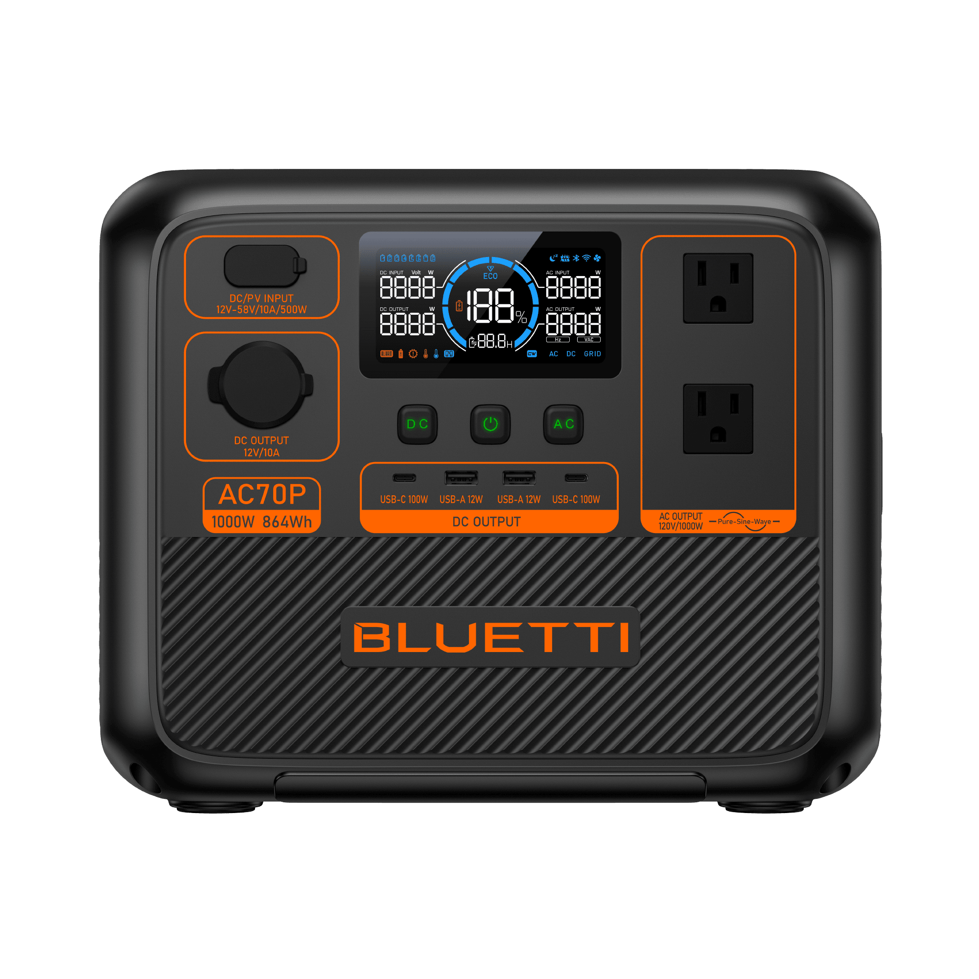 Generador Solar 1000W Bluetti AC70P
