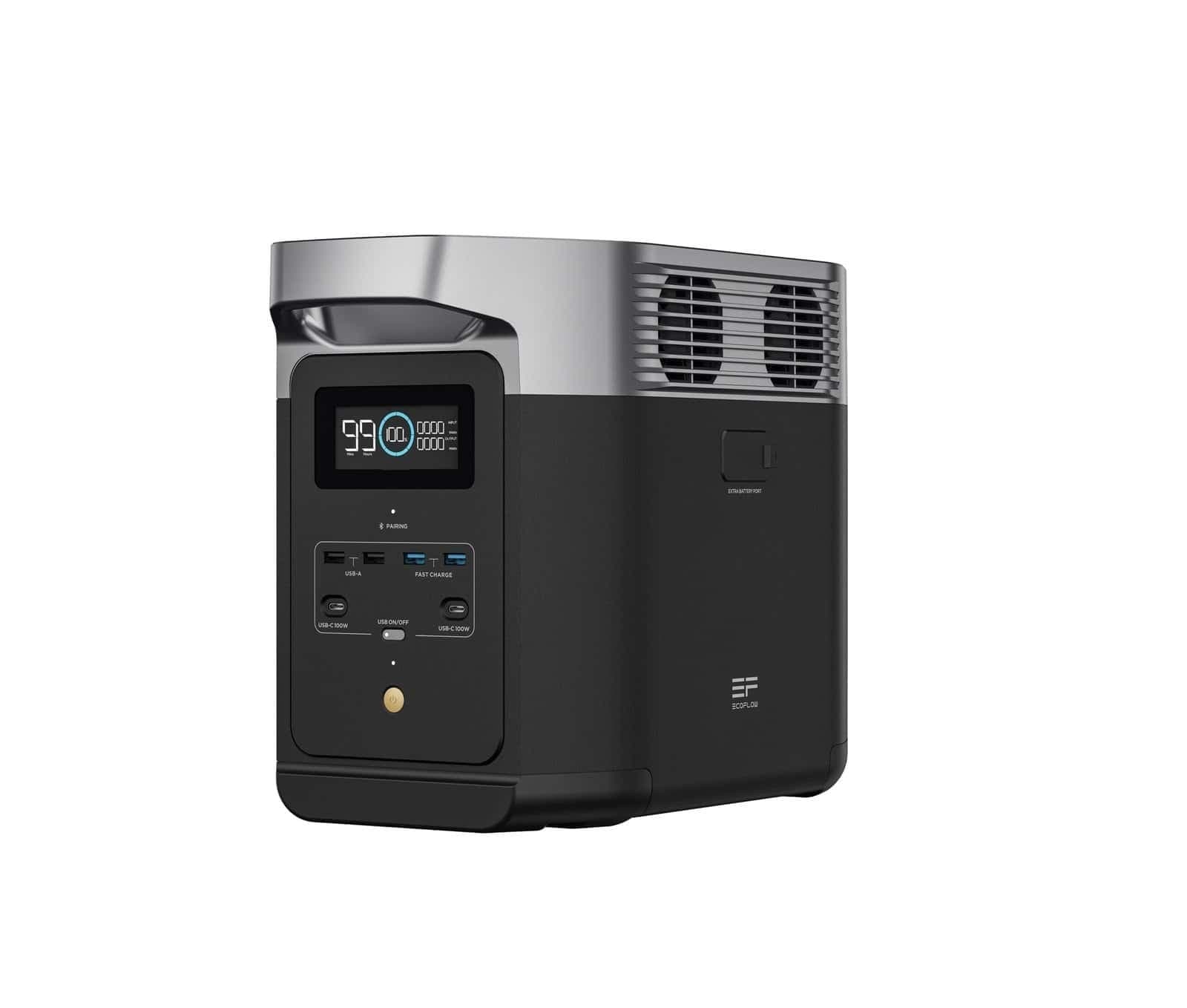 Kit de emergencia con EcoFlow Delta 2 listo en casa para apagones