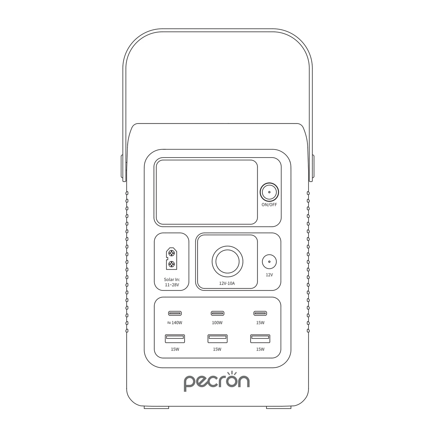 Batería portátil Pecron FD300 LFP 288Wh (USB-C y 12 V)