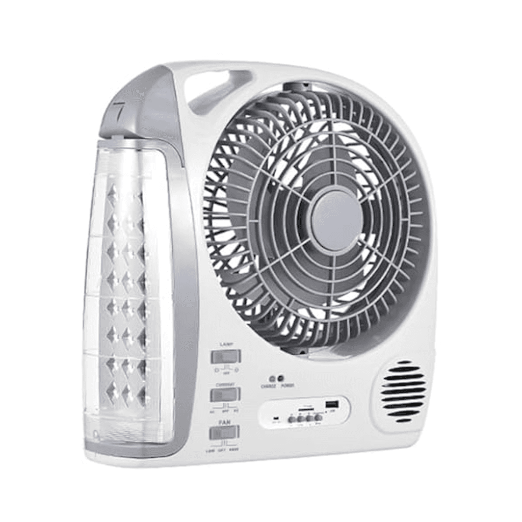Ventilador Portátil 6 en 1 con Luz LED Recargable
