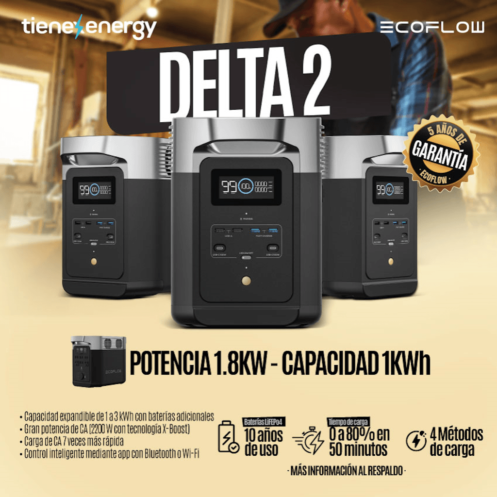 Generador Solar 1800W EcoFlow DELTA 2 - foto adicional