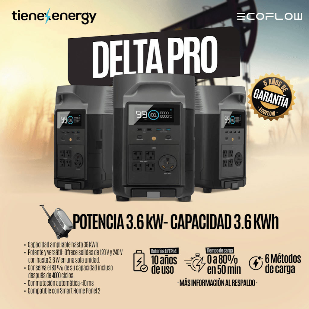 Generador Solar 3600W EcoFlow DELTA Pro - foto adicional