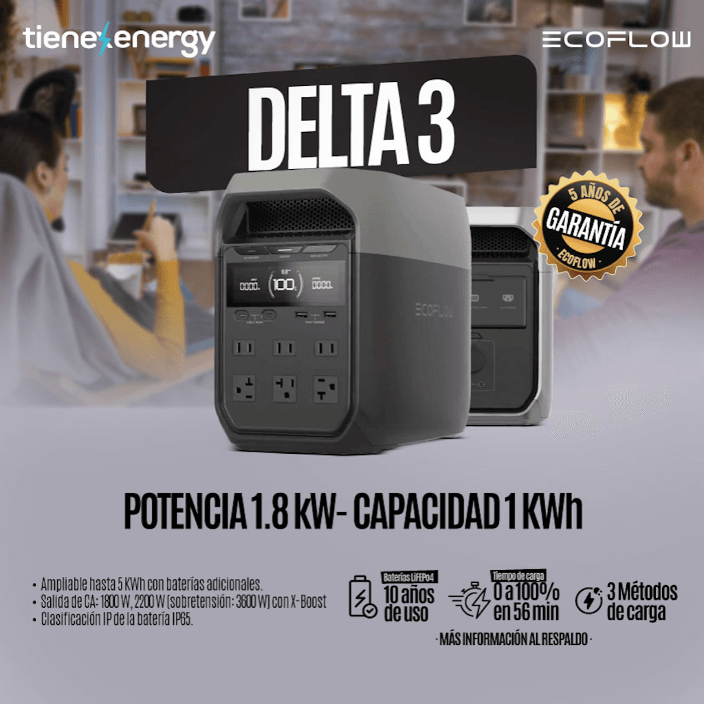 Generador Solar 1800W EcoFlow DELTA 3 - foto adicional