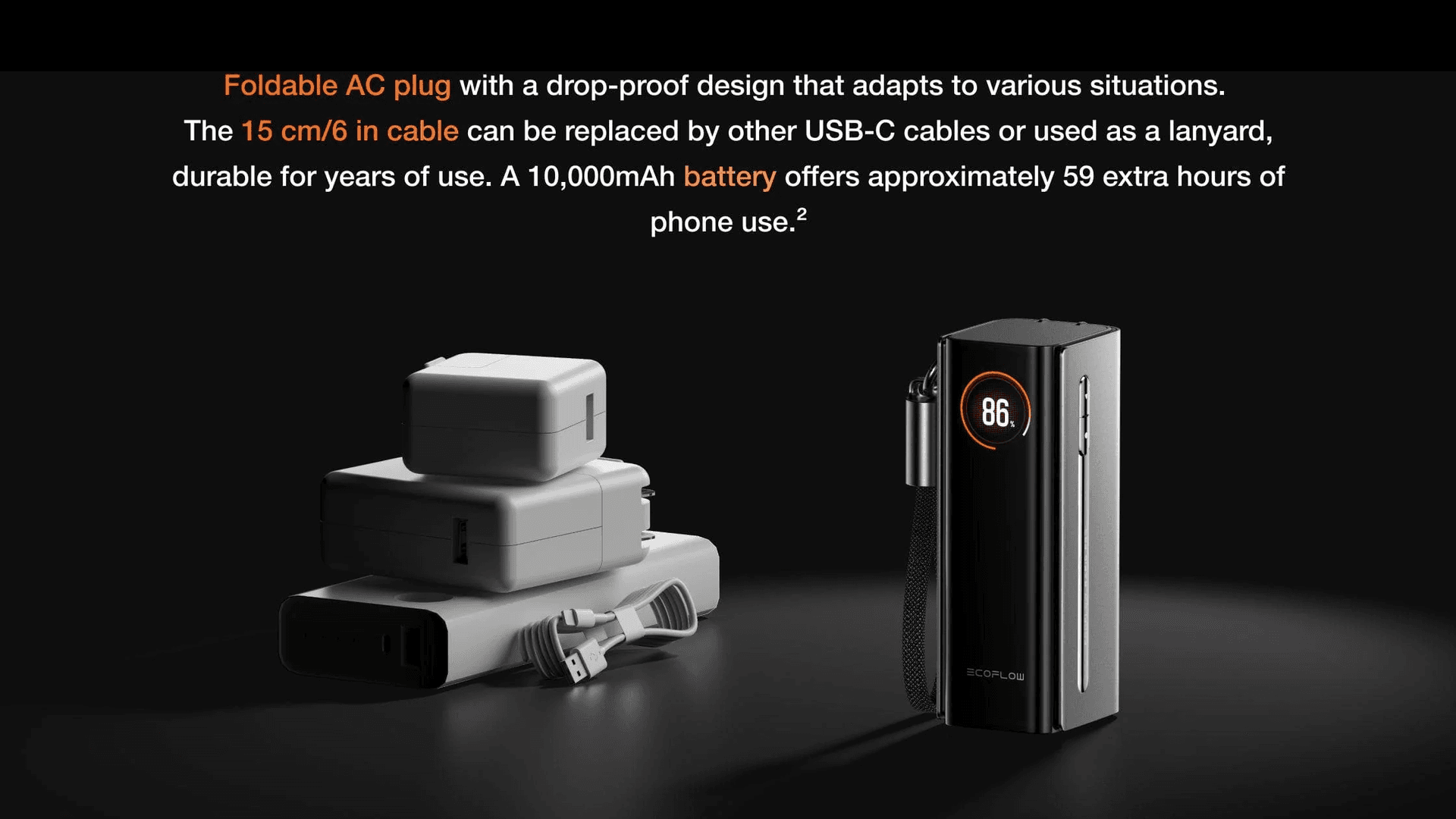 Power Bank Rapid 3 en 1 Ecoflow 10.000 mAh- 67W — vista 6