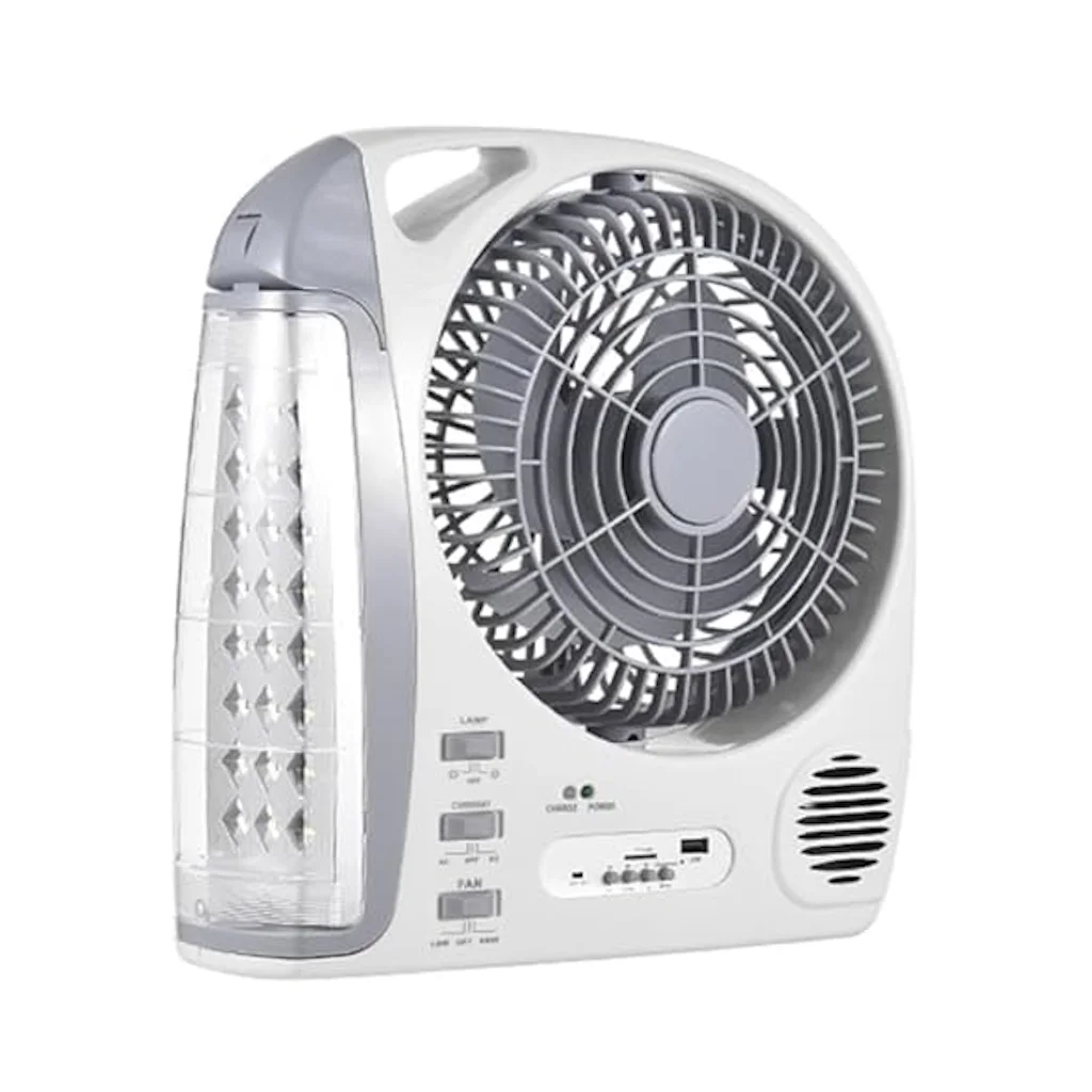 Ventilador Portátil 6 en 1 con Luz LED Recargable